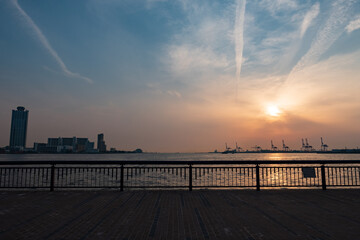 Obraz premium Diamond Point of Osaka Bay Area, Japan