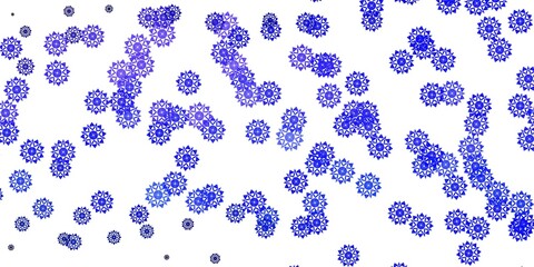 Light Purple vector layout with beautiful snowflakes.