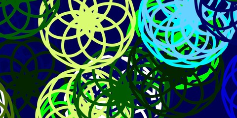 Light Blue, Green vector layout with circle shapes.