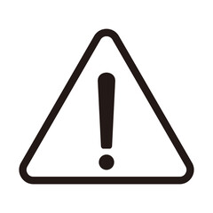 attention sign icon in trendy flat design