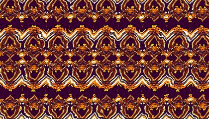 Abstract fractal pattern in afro style.