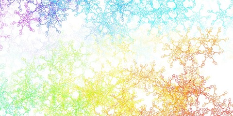 Light Multicolor vector background with bows.