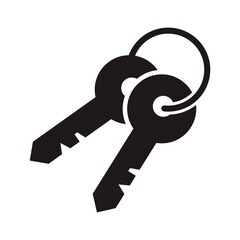 Key icon in trendy flat style design. Vector graphic illustration. Suitable for website design, logo, app, and ui. EPS 10.