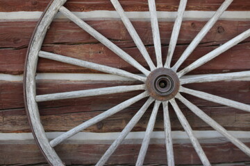 old wagon wheel