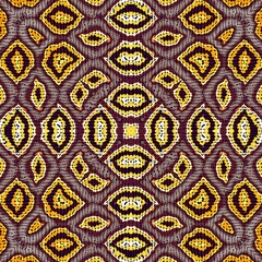 Abstract fractal pattern in afro style.