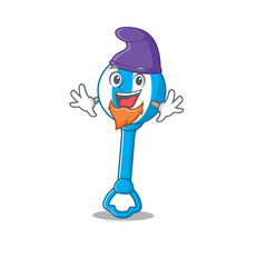 An adorable cartoon design of rattle toy as an Elf fairytale character