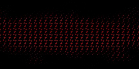 Dark Red vector texture with religion symbols.