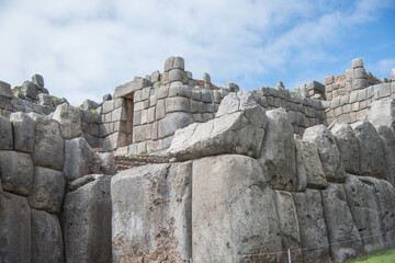 Saksaywaman, Inca ruins in Cusco, Peru .