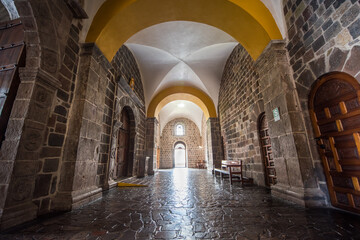 Fototapeta premium Church of Santo Domingo, Coricancha,Cusco, Peru,Build on ruins of Incan Temple.