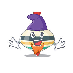 An adorable cartoon design of top toy as an Elf fairytale character