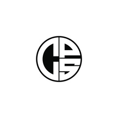 cps letter original monogram logo design