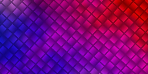 Light Blue, Red vector background in polygonal style.