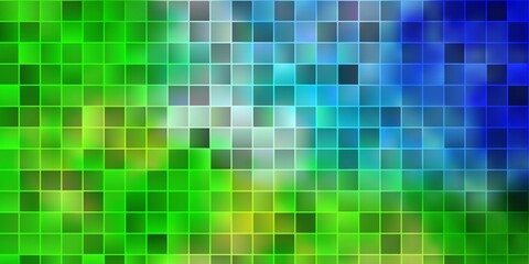 Light Blue, Green vector template with rectangles.