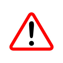 exclamation - caution sign icon vector design template