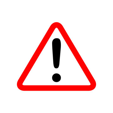 exclamation - caution sign icon vector design template