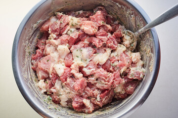 Meat and Fat Mixture for Breakfast Sausage