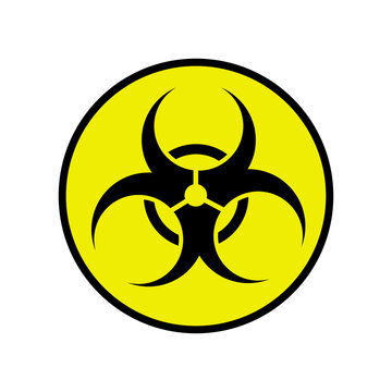 biohazard sign icon vector design template