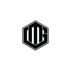 mg letter original monogram logo design