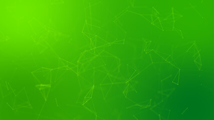 Abstract green plexus geometric background