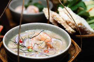 Dipping sauce for Thai crispy rice cakes