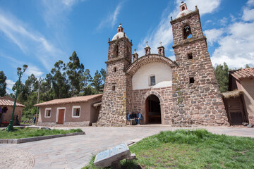 Fototapeta na wymiar Colonial church in San Pedro village