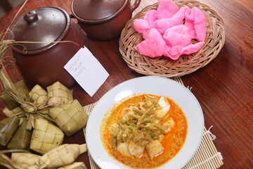 Lontong Sayur indonesian ethnic food