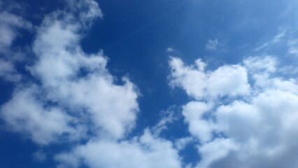 blue sky with clouds