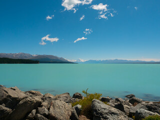Fototapeta na wymiar ニュージーランド・プカキ湖とマウントクック