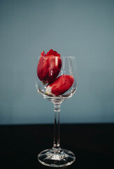 Roses in a Wine Glass