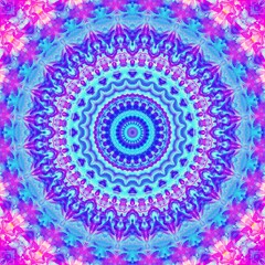 Mandala ornament. Digital art fractal background. 