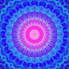 Mandala ornament. Digital art fractal background. 