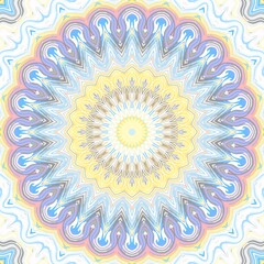 Mandala ornament. Digital art fractal background. 