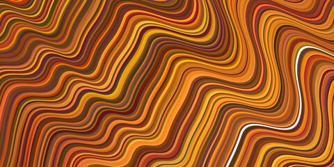 Dark Orange vector template with lines.
