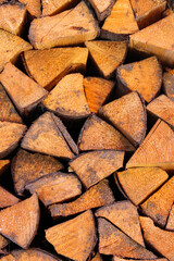 Fototapeta premium stack of firewood
