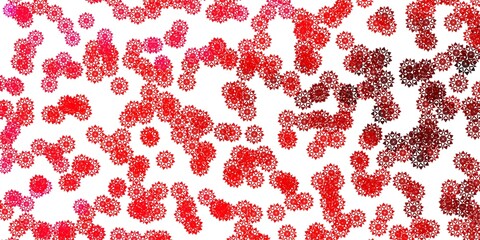 Light Pink vector layout with beautiful snowflakes.