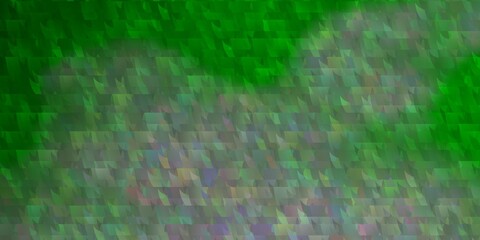 Light Green vector layout with lines, triangles.
