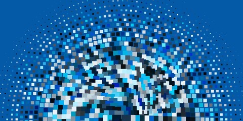 Light BLUE vector pattern in square style. Modern design with rectangles in abstract style. Pattern for commercials, ads.