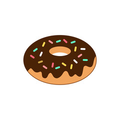 donut - food icon vector design template