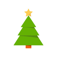 christmas tree icon vector design template
