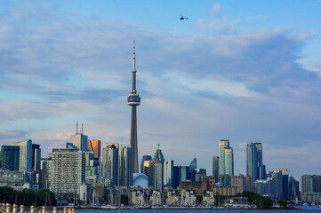Fototapeta na wymiar Toronto Skyline, cn tower toronto, Canada
