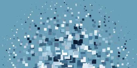 Light BLUE vector background with rectangles. Colorful illustration with gradient rectangles and squares. Modern template for your landing page.