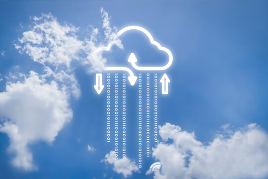 cloud storage with networking internet digital technology, ai data system connecting to link global information, security of social, web net of online business, server globa, social network,technology