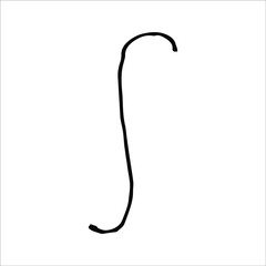 isolated on white background picture from a mathematical formula, an inscription, vector Stock illustration design element for print