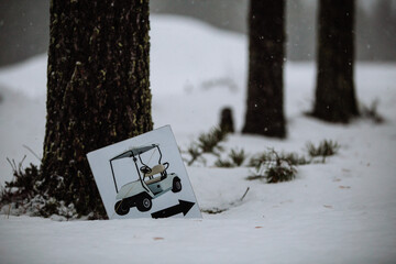 Golf in winter