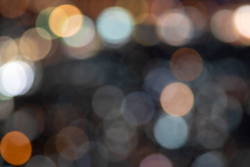Night light bokeh city scape blur. Abstract background