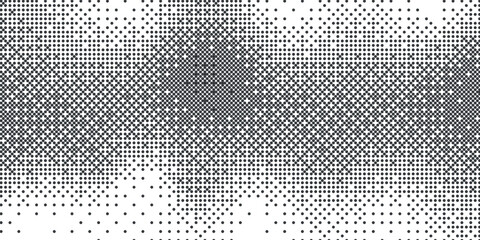 Abstract monochrome half-ton White and black texture with dot