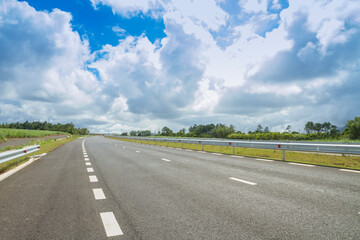road in the countryside in Mauritius.