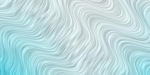 Light BLUE vector background with curved lines. Illustration in halftone style with gradient curves. Pattern for commercials, ads.