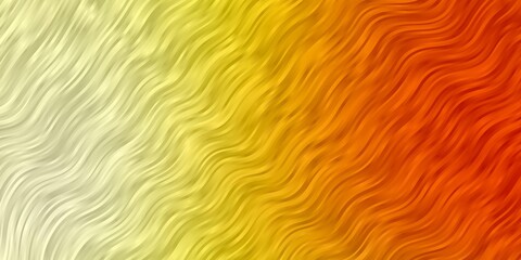 Light Red, Yellow vector background with curved lines. Colorful illustration, which consists of curves. Pattern for websites, landing pages.