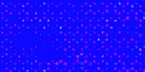 Light Pink, Blue vector layout with circular arc.